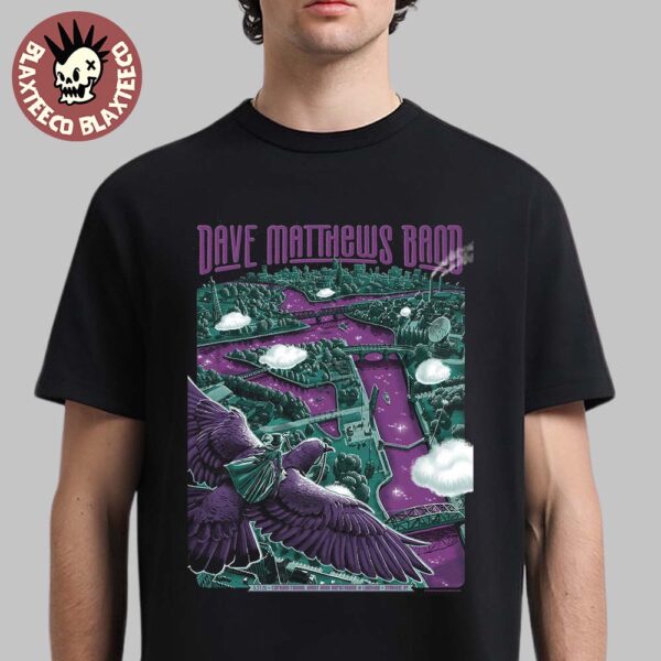 Dave Matthews Band Syracuse New York 2025 Concert Poster At Empower FCU Amphitheater On May 27 2025 Unisex T-Shirt