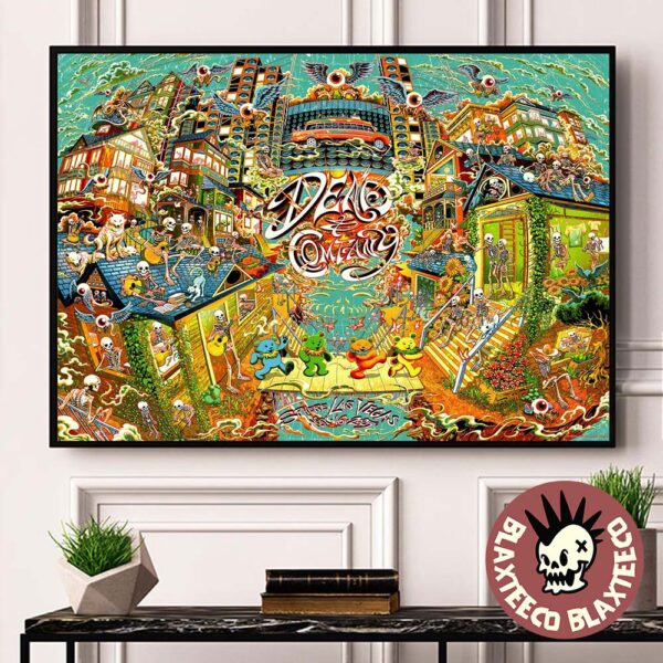 Dead And Company May 16 2025 Performance At Sphere Las Vegas The Dead City Art By Miles Tsang Home Decor Poster Canvas