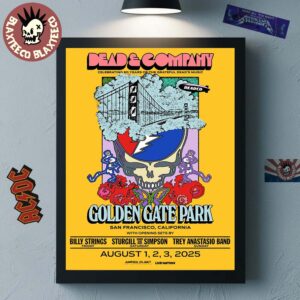 Dead And Company Return To San Francisco California At Golden Gate Park On August 1 2 3 2025 Wall Decor Poster Canvas