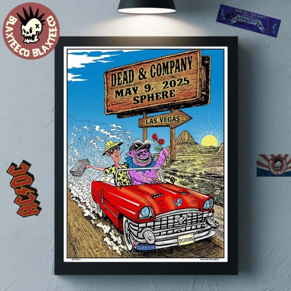 Dead And Company Sphere Las Vegas 2025 Weekend 5 Poster On May 9 2025 Home Decor Poster Canvas