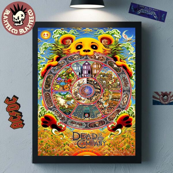 Dead And Company Weekend 5 Poster Live At Sphere Las Vegas On May 9 10 11 2025 Bhavacakra The Buddhist Wheel of Life By Miles Tsang Home Decor Poster Canvas