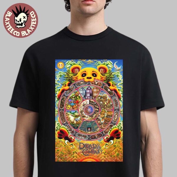 Dead And Company Weekend 5 Poster Live At Sphere Las Vegas On May 9 10 11 2025 Bhavacakra The Buddhist Wheel of Life By Miles Tsang Unisex T-Shirt