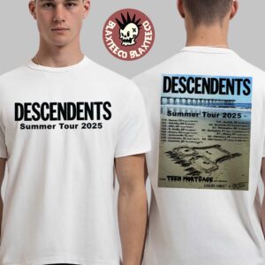Descendents Summer Tour 2025 North America Schedule Cities Dates Two Sided Unisex T-Shirt