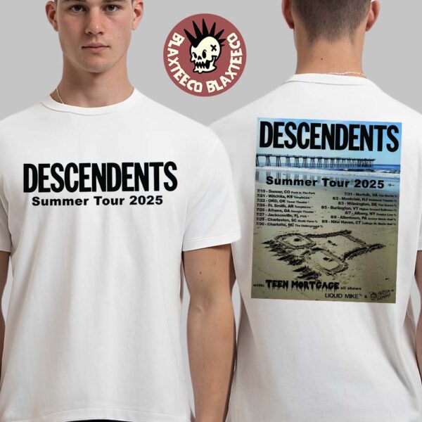 Descendents Summer Tour 2025 North America Schedule Cities Dates Two Sided Unisex T-Shirt