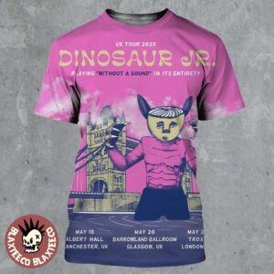 Dinosaur JR Playing Without A Sound In Its Entirety UK Tour 2025 On May Schedule Dates All Over Print Shirt