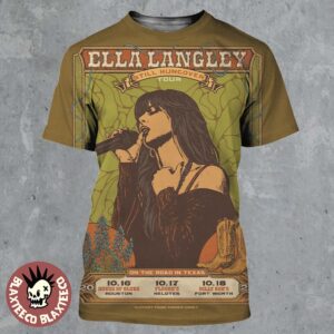 Ella Langley On The Road In Texas 2025 On October 2025 Still Hungover Tour All Over Print Shirt