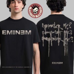 Eminem The Marshall Mathers LP 25th Anniversary Remember Me Two Sided T-Shirt