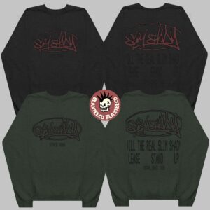 Eminem The Marshall Mathers LP 25th Anniversary Will The Slim Shady Please Stand Up Black And Green Crewneck Sweater