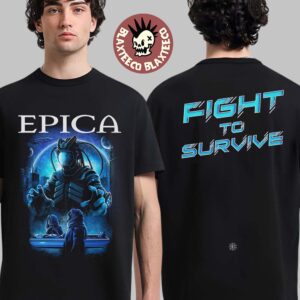 Epica 2025 Exclusive US Tour Merch Fight To Survive Two Sided Unisex T-Shirt