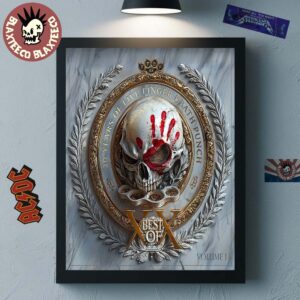 Five Finger Death Punch 20 Years Of Five Finger Death Punch Best Of Volume 1 Anniversary Home Decor Poster Canvas