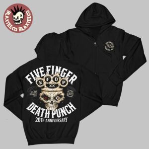 Five Finger Death Punch 20th Anniversary 2005-2025 Knucklehead Zip Hoodie