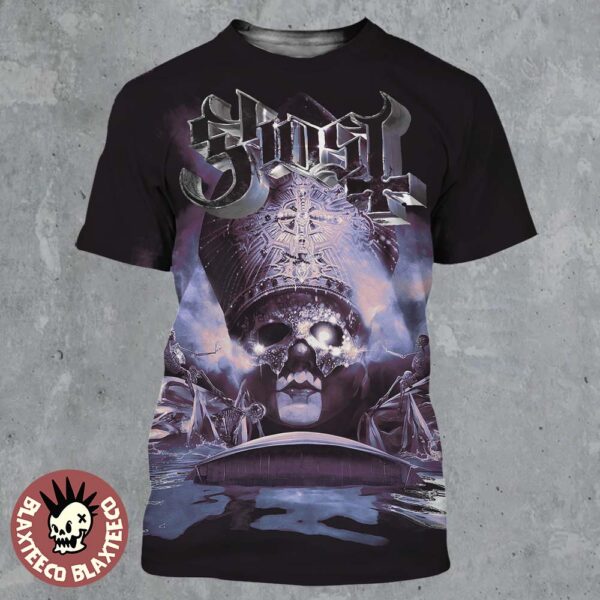 Ghost Skeletour 2025 Artwork In Sandviken Sweden At Goransson Arena On May 23 2025 All Over Print Shirt