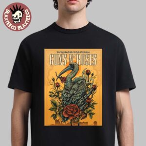 Guns N Roses Abu Dhabi 2025 Concert Poster At UAE Etihad Arena On May 27 2025 Unisex T-Shirt