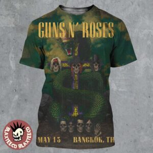 Guns N Roses Bangkok Thailand 2025 Poster At Thunderdome Stadium On May 13 2025 All Over Print Shirt