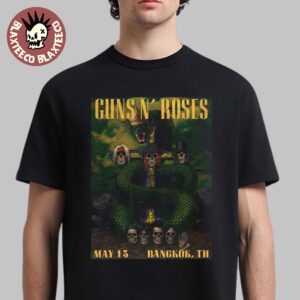 Guns N Roses Bangkok Thailand 2025 Poster At Thunderdome Stadium On May 13 2025 Unisex T-Shirt