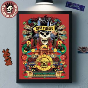 Guns N Roses Mumbai 2025 Concert Poster In Mahalaxmi Racecourse On May 17 2025 Home Decor Poster Canvas