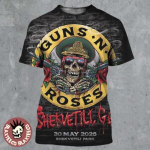 Guns N Roses Shekvetili Georgia 2025 Concert Poster At Shekvetili Park On May 30 2025 All Over Print Shirt