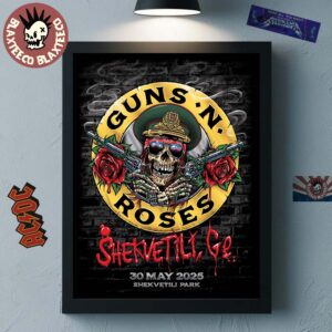 Guns N Roses Shekvetili Georgia 2025 Concert Poster At Shekvetili Park On May 30 2025 Home Decor Poster Canvas