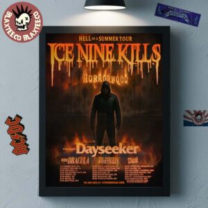 Ice Nine Kills Hell Of A Summer Tour 2025 Horrorwood Tour Dates Home Decor Poster Canvas