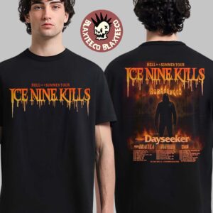 Ice Nine Kills Hell Of A Summer Tour 2025 Horrorwood Tour Dates Two Sided Unisex T-Shirt