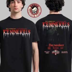 Ice Nine Kills Hell Of A Summer Tour 2025 X Silver Scream Con 4 In Worcester MA At DCU Center On September 13 2025 Two Sided Unisex T-Shirt