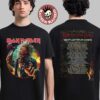 Iron Maiden I Saw Eddie On the Run For Your Lives World Tour 2025 2026 Electric Ball Eddie Power Two Sided Unisex T-Shirt
