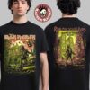 Iron Maiden Run For Your Lives World Tour 2025 Seventh Son Retro Clairvoyant With Tour Dates Two Sided T-Shirt