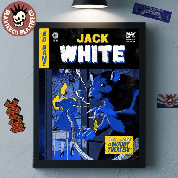 Jack White Austin Texas Night 2 ACL Live At The Moody Theater On May 5 2025 Home Decor Poster Canvas