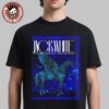 Jack White Denver Colorado Full Show Combined Concert Poster At Mission Ballroom On May 8 And 9 2025 Pegasus Artwork Two Sided T-Shirt
