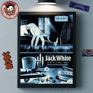 Jack White Oakland California Show Poster At Fox Theater On May 16 2025 It Pays To Upholster Home Decor Poster Canvas