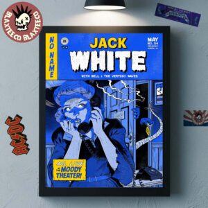 Jack White Poster For Austin Texas Night 1 At The Moody Theater On May 4 2025 No Name Tour Home Decor Poster Canvas