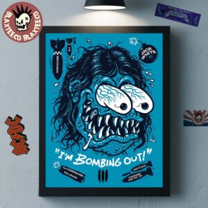 Jack White Vancouver BC Concert Poster At The Commodore Ballroom On May 22 2025 I’m Bombing Out Home Decor Poster Canvas
