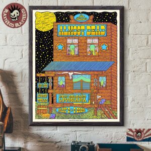 Joe Russo’s Almost Dead Poster For Shows In Austin Texas On May 12025 And New Orleans Louisiana On May 2 3 2025 Home Decor Poster Canvas