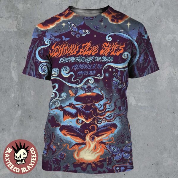 Johnny Blue Skies Asheville North Carolina 2025 Night 2 Concert Poster At Exploreasheville.com Arena On May 21 2025 All Over Print Shirt