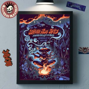 Johnny Blue Skies Asheville North Carolina 2025 Night 2 Concert Poster At Exploreasheville.com Arena On May 21 2025 Home Decor Poster Canvas