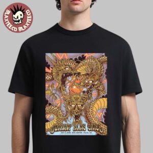 Johnny Blue Skies Tonight Poster For Show In Tulsa Oklahoma At Bok Center On May 2 2025 Golden Dragons Artwork Unisex T-Shirt