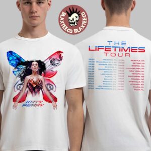 Katy Perry The Lifetimes Tour 2025 Butterfly Schedule Two Sided Unisex T-Shirt
