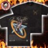 Iron Maiden Est 1975 50th Anniversary Logo Stamp Black Washed Tee Shirt