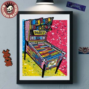 Kilby Block Party Festival 2025 The Return Fourth Year In A Row On May 15-18 2025 In Salt Lake City Lineup Pinball Machine Art Home Decor Poster Canvas