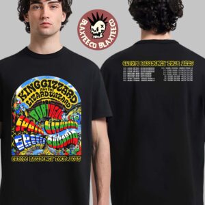King Gizzard And The Lizard Wizard Europe Residency Tour 2025 Poster Tour Dates Two Sided Unisex T-Shirt
