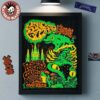 King Gizzard And The Lizard Wizard Lisbon Portugal 2025 Shows Poster At Coliseu Dos Recreios On May 18 19 20 2025 Orange Gator Wall Decor Poster Canvas
