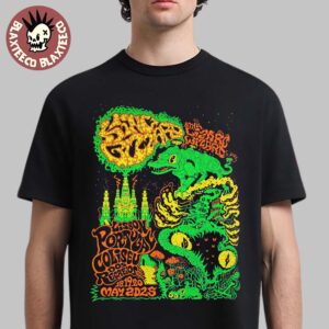 King Gizzard And The Lizard Wizard Lisbon Portugal 2025 Shows Poster At Coliseu Dos Recreios On May 18 19 20 2025 Green Gator Unisex T-Shirt