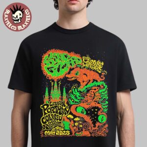 King Gizzard And The Lizard Wizard Lisbon Portugal 2025 Shows Poster At Coliseu Dos Recreios On May 18 19 20 2025 Orange Gator Unisex T-Shirt