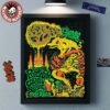 King Gizzard And The Lizard Wizard Lisbon Portugal 2025 Shows Poster At Coliseu Dos Recreios On May 18 19 20 2025 Orange Gator Wall Decor Poster Canvas