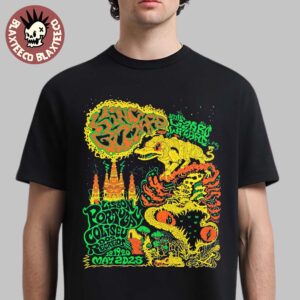 King Gizzard And The Lizard Wizard Lisbon Portugal 2025 Shows Poster At Coliseu Dos Recreios On May 18 19 20 2025 Yellow Gator Unisex T-Shirt