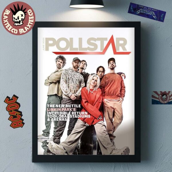 Linkin Park Pollstar Magazine June 2025 Magazine Cover Home Decor Poster Canvas