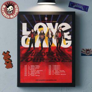 Love Gang European Tour 2025 Schedule Tour Dates Home Decor Poster Canvas