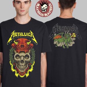 Metallica M72 World Tour 2025 Merch Pop Up Shop M72 Virginia Tech Art By Pitchgrim Two Sided Unisex T-Shirt