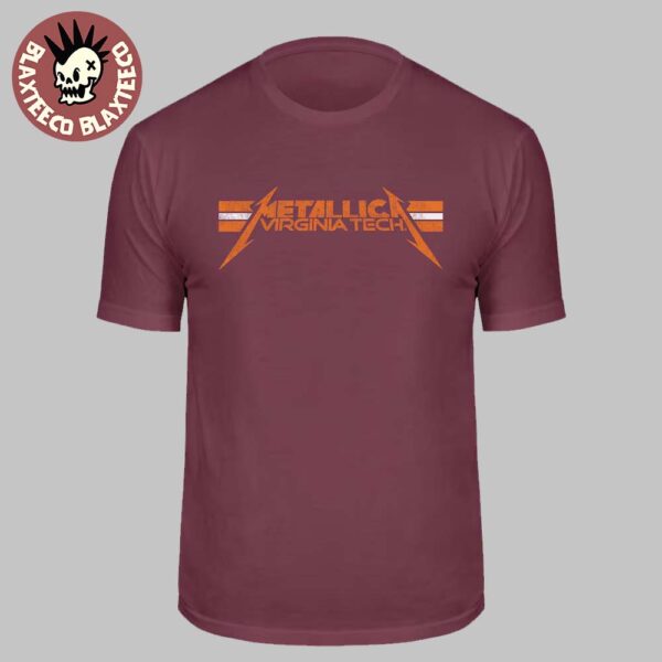 Metallica Virginia Tech 2025 Logo Maroon Classic T-Shirt