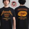 Metallica M72 Landover 2025 Pop Up Shop Poster Landover Maryland At Northwest Stadium On May 28 2025 Washington Commanders Skull With Helmet Art Unisex T-Shirt